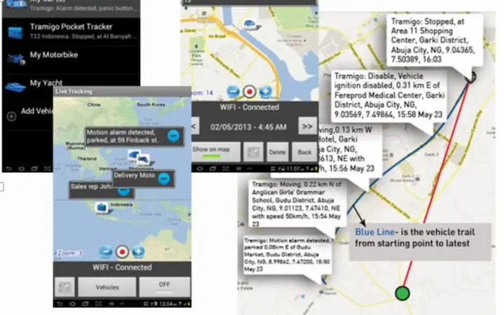 foto rastreador de veículos por GPS